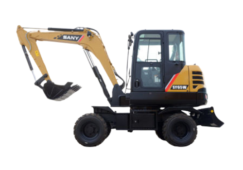 SANY SY65W  Excavators with 51-100 HP Range & Has Excavators Type
